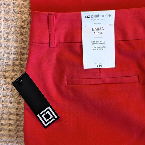 Liz Claiborne Emma Womens Mid Rise Slim Pant - Picture 7 of 7